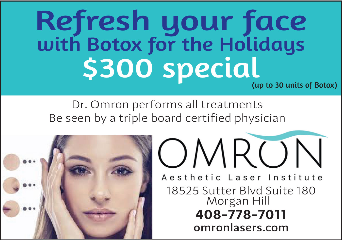 Omron Aesthetic Laser Institute — Refresh your face with Botox – Morgan ...