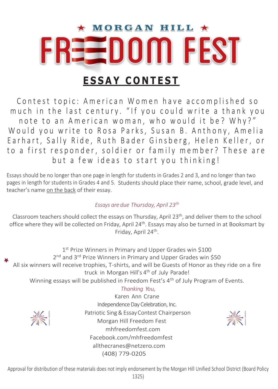 5k for freedom essay contest