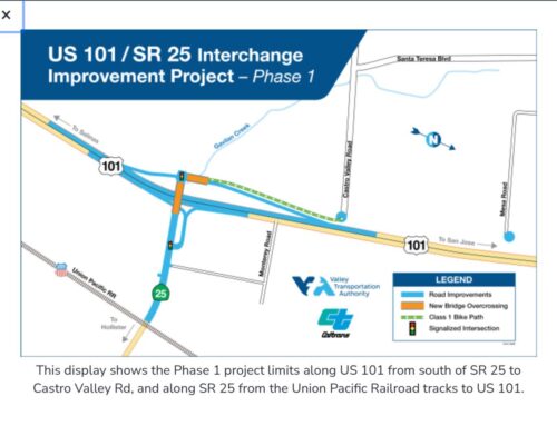 Highway 25/U.S. 101 interchange work to begin this month